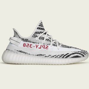 Adidas YEEZY BOOST 350 V2 White/Core Black/Red.